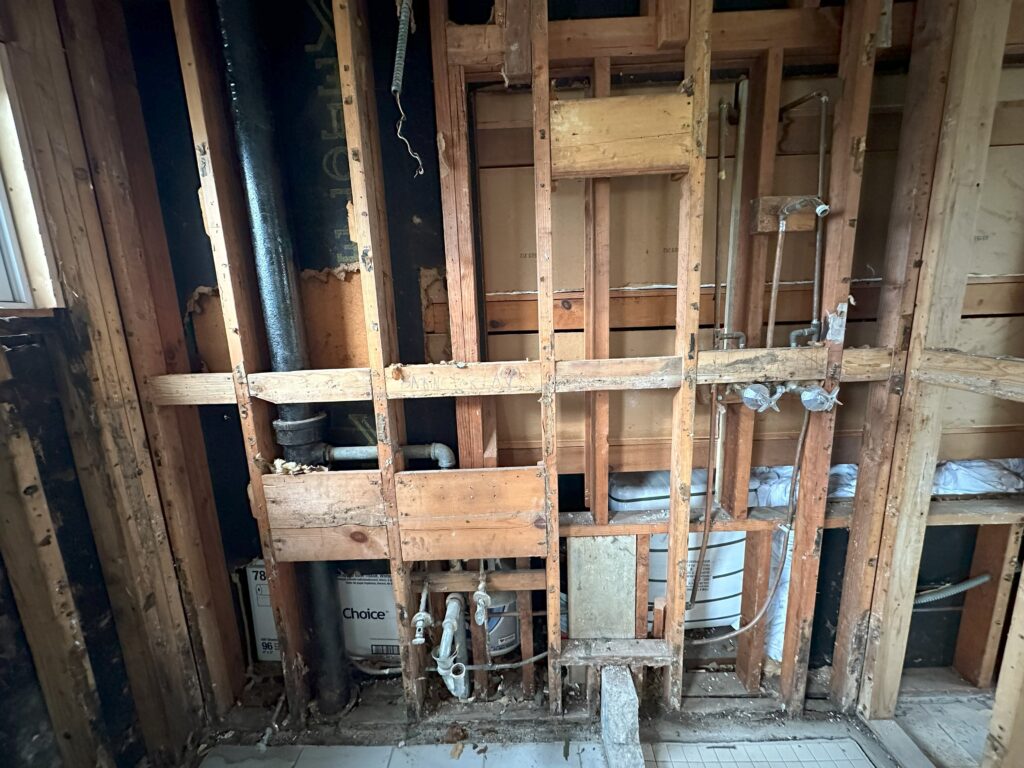 June 9 Construction Update: Plumbing in the walls